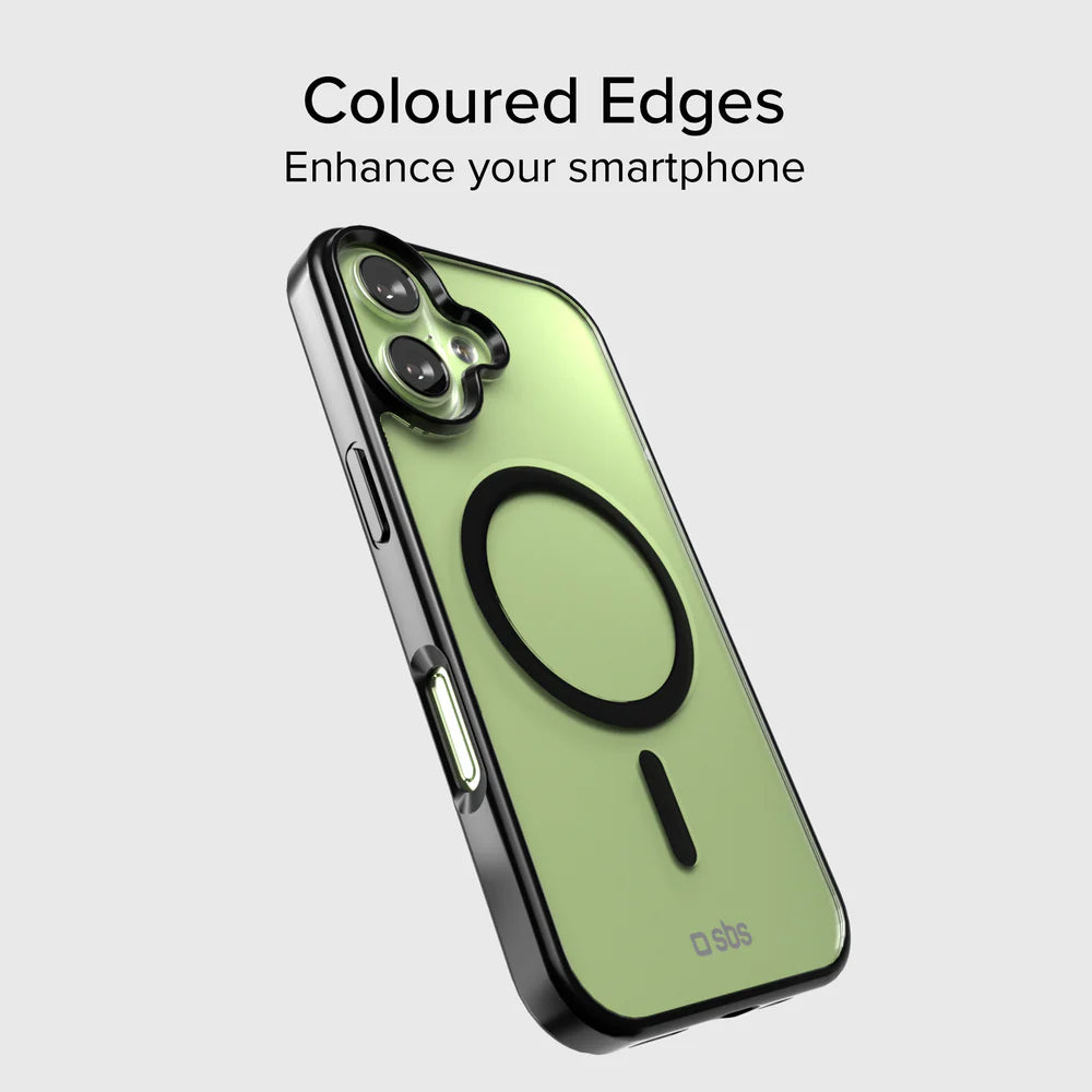 Transparentes iPhone 17 Case mit farbigen Kanten