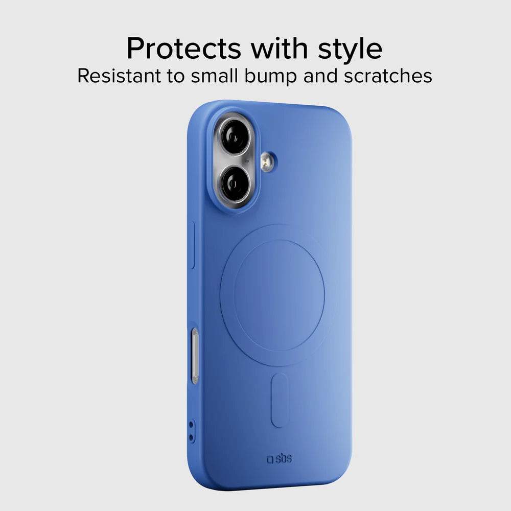 Blaues iPhone 17 Case mit schlankem Design und MagSafe