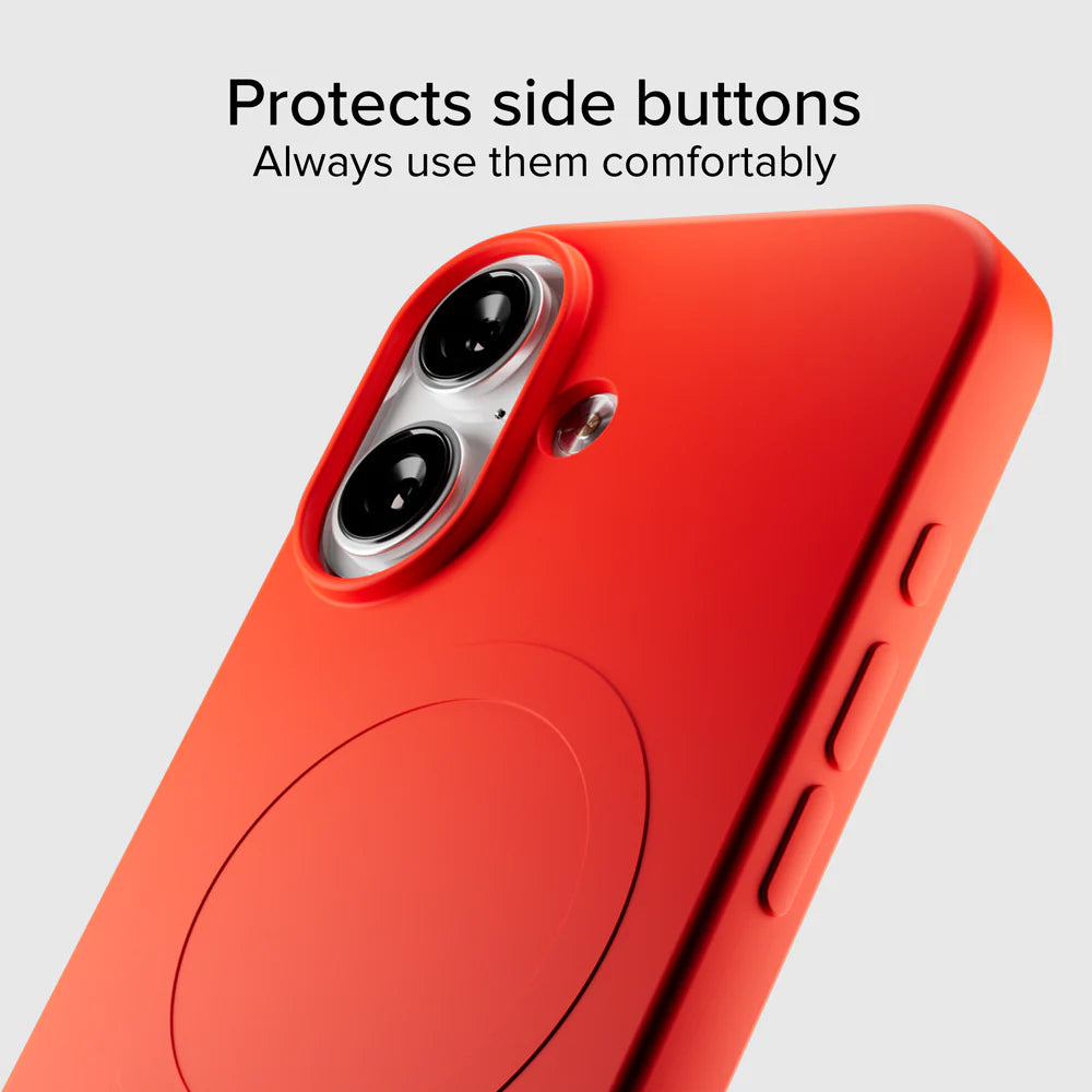 Schlanke MagSafe Hülle für iPhone 17 Rot