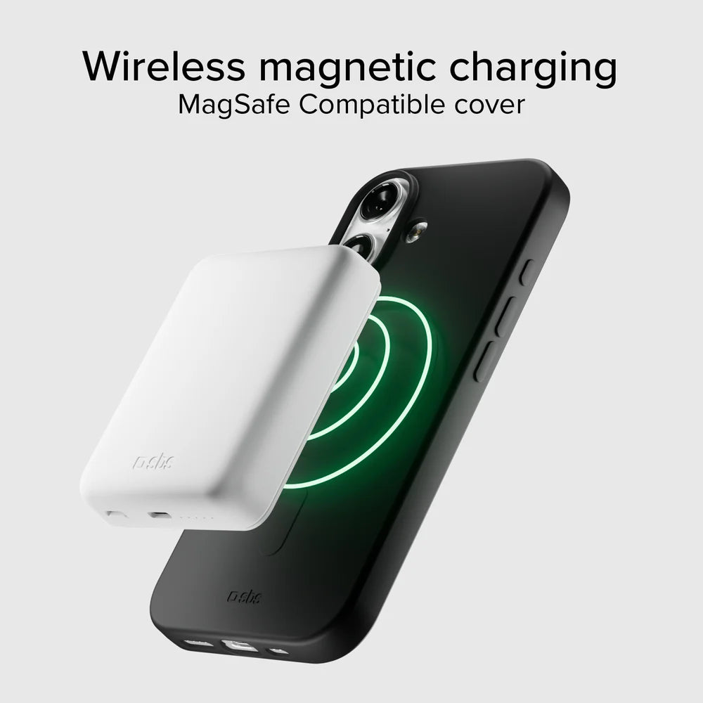 Magnetisches Laden mit MagSafe bei der schwarzen iPhone 17 Hülle
