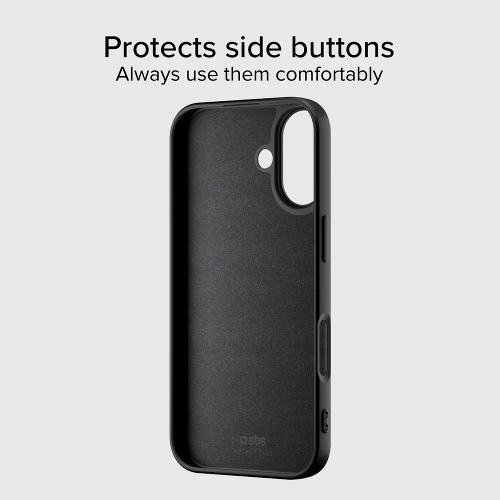 Mikrofaser-Innenseite der Instinct Mag Hülle Schwarz für iPhone 17